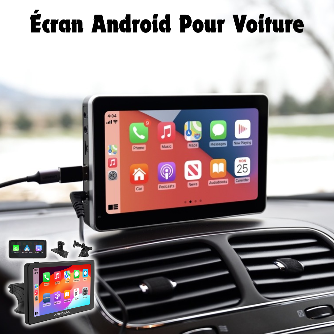 Écran Android Pour Voiture (Carplay et Android Auto).